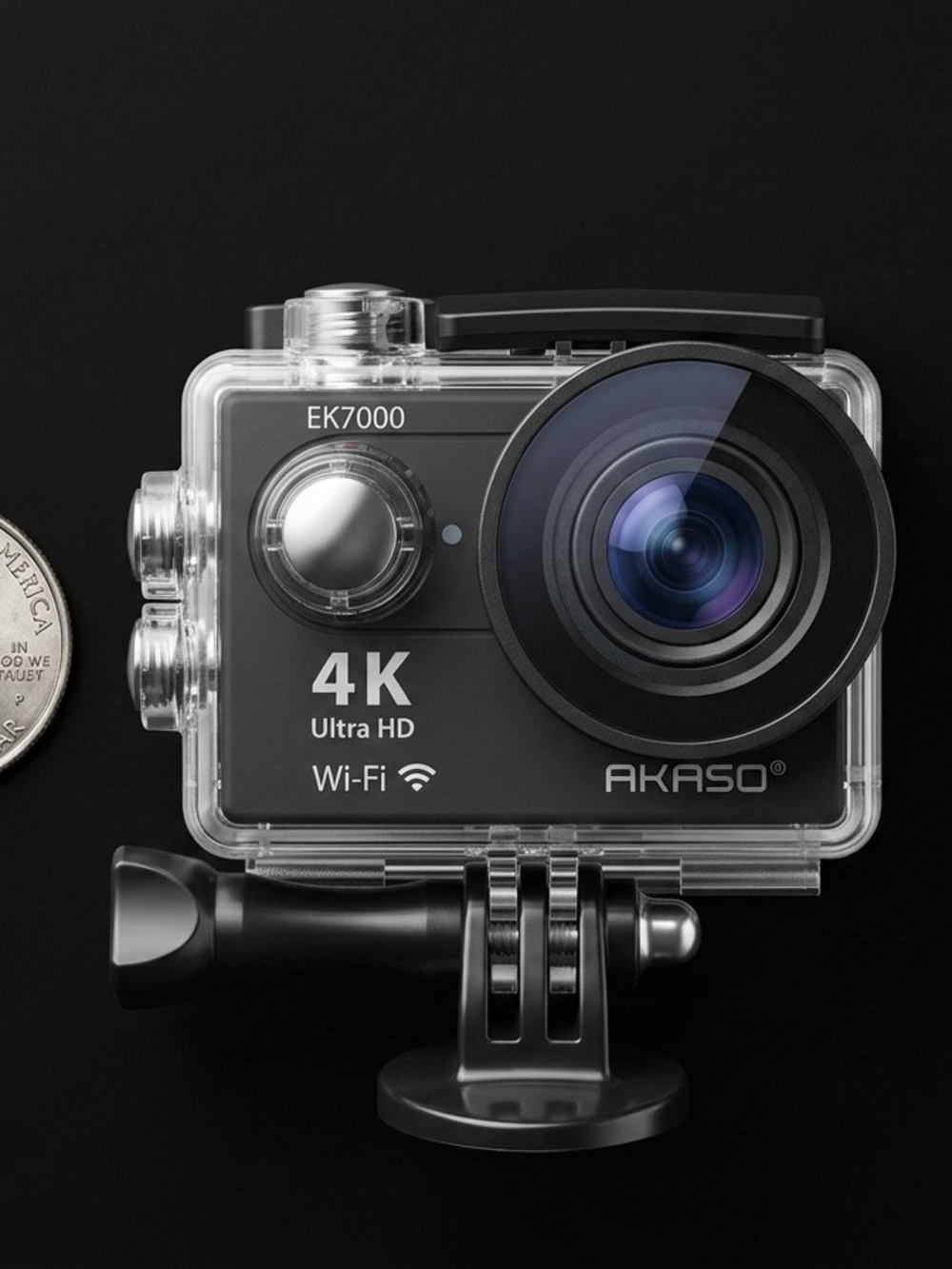 EK7000 4K Action Camera with Wi‑Fi – Black